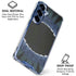 Liquid Blue Tie Dye - Sunflower Galaxy S25 Clear Case